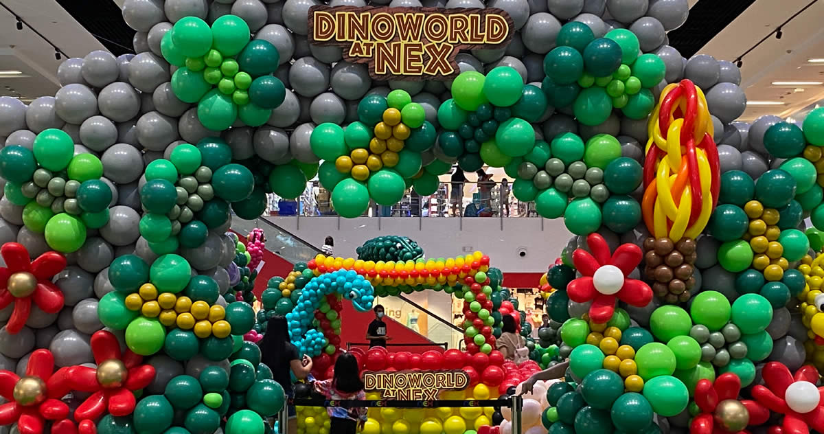 Featured image for NEX has a DinoWorld balloon exhibition running till 12 June 2022