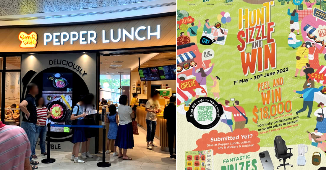 Featured image for Dine at Pepper Lunch this June 2022 and stand to win iPhone 13 Pro and other prizes (Till 30 June 2022)