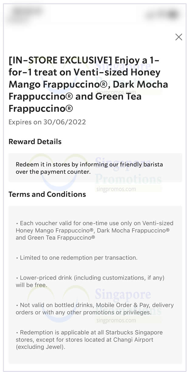 Lobang: Starbucks offering 1-for-1 selected beverages from Nov 28 – 29 (2pm – 8pm) at S’pore stores - 12