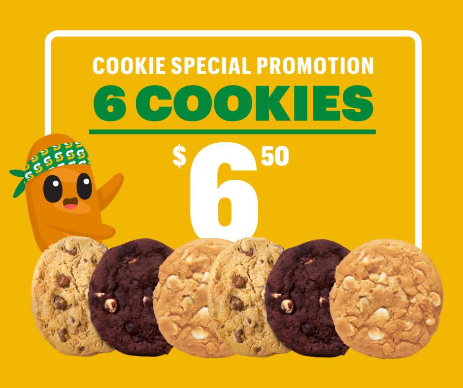 Lobang: Subway S’pore selling 6 cookies for S$6.50 till 15 June 2022, mix-and-match allowed - 8