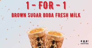Featured image for Xing Fu Tang S’pore offering 1-FOR-1 on signature Brown Sugar Boba Fresh Milk till 19 June 2022