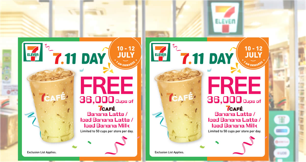 Featured image for 7-Eleven S'pore is giving away FREE Mr Softee or 7Cafe Banana Beverages from 10 - 12 Jul 2022