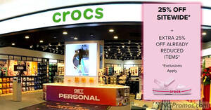 Featured image for Crocs S’pore is slashing 25% OFF almost everything online sitewide sale till July 9, 2022