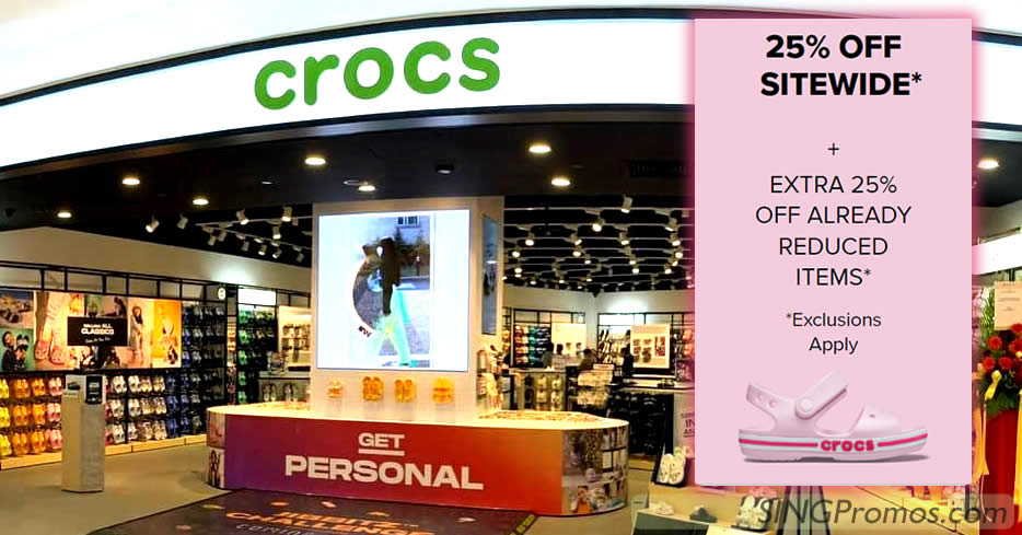 Featured image for Crocs S'pore is slashing 25% OFF almost everything online sitewide sale till July 9, 2022