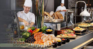 1-for-1 Weekday Lunch Buffet at Plate (Carlton City Hotel Singapore) with DBS/POSB cards till 30 June 2023