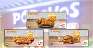 Featured image for Popeyes S’pore: Save up to S$6.40 with these NDP coupons valid till 30 Sep 2022