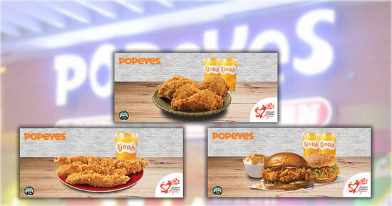Popeyes S’pore: Save up to S$6.40 with these NDP coupons valid till 30 Sep 2022