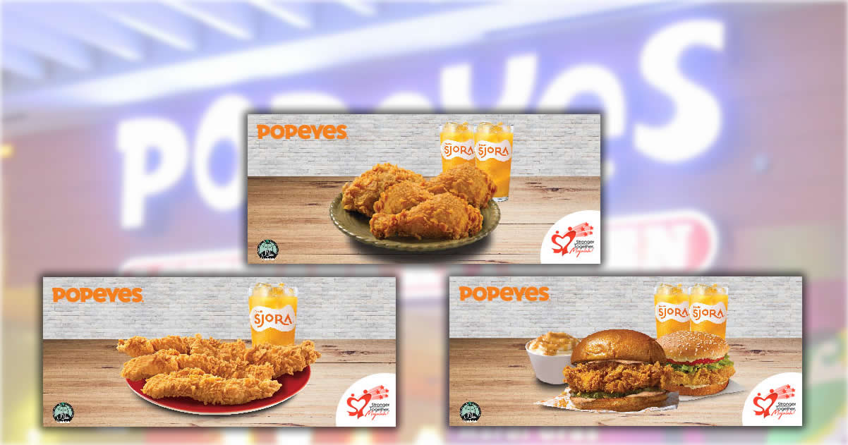 Featured image for Popeyes S'pore: Save up to S$6.40 with these NDP coupons valid till 30 Sep 2022