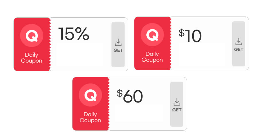 Featured image for Qoo10: Grab free 15%, $10 and $60 cart coupons till 3 July 2022