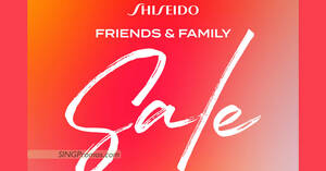 Featured image for Shiseido up to 70% off Friends and Family Sale from 15 – 16 July 2022