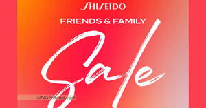 Featured image for (EXPIRED) Shiseido up to 70% off Friends and Family Sale from 15 – 16 July 2022