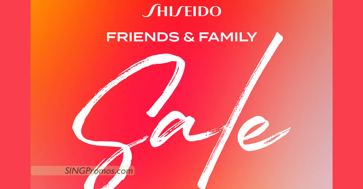 Featured image for Shiseido up to 70% off Friends and Family Sale from 15 - 16 July 2022