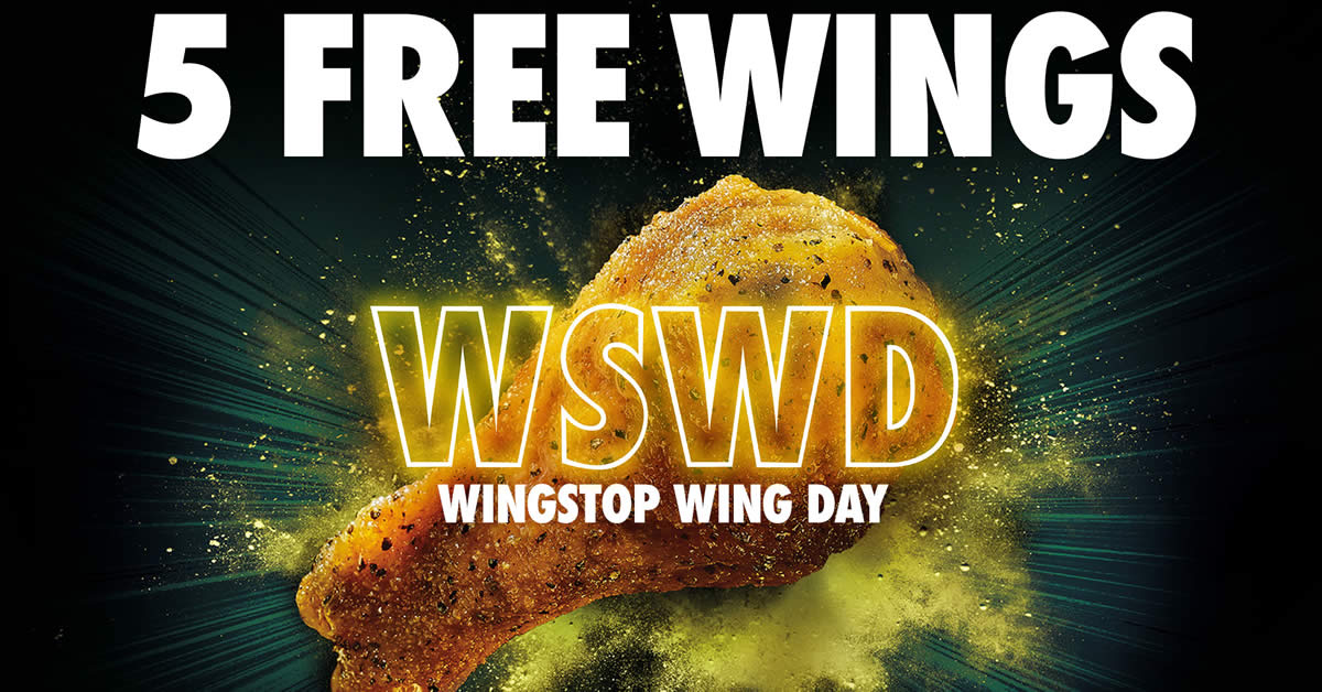 Featured image for Wingstop: Get 5 FREE Classic Wings with Lemon Pepper flavour for Click & Collect orders on 29 July 2022