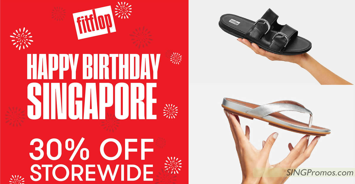 Featured image for Fitflop is having 30% OFF storewide promo at Takashimaya till 17 Aug 2022