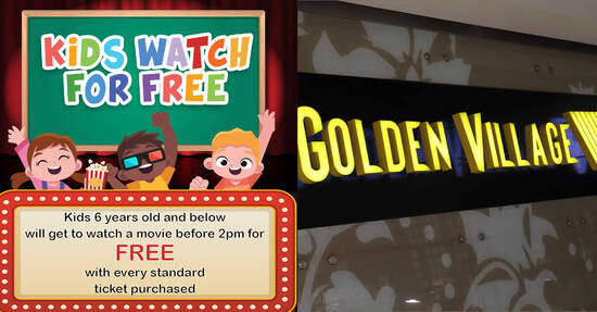 Golden Village’s Kids Watch For FREE promo is back on weekdays till 18 Nov 2022
