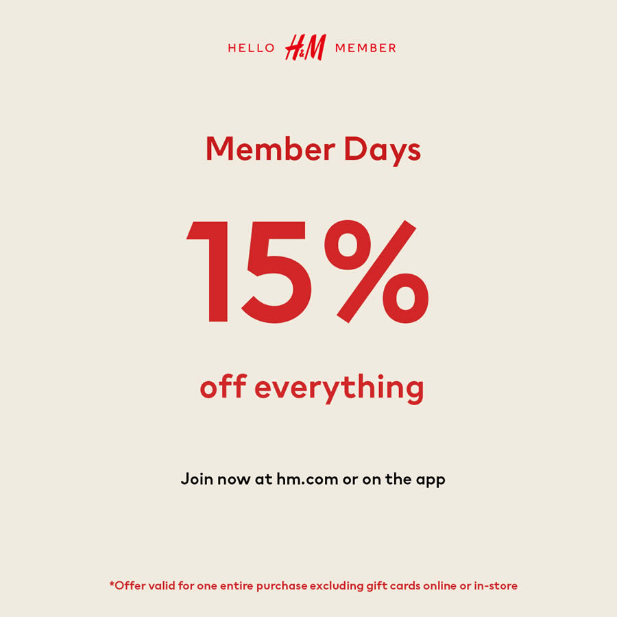 Lobang: H&M S’pore offering 15% OFF at online store till 28 Aug 2022 - 8