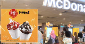 Featured image for (EXPIRED) McDonald’s S’pore App has a S$1 (usual from S$2) Sundae deal with any purchase on 4 Aug 2022