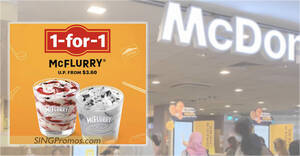 Featured image for (EXPIRED) McDonald’s S’pore offering 1-for-1 McFlurry deal till 21 Aug, choose from OREO, Mudpie and/or Strawberry Shortcake