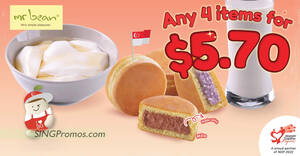 Featured image for (EXPIRED) From 5 Aug – 14 Aug, Mr Bean is offering any 4 items* for just S$5.70