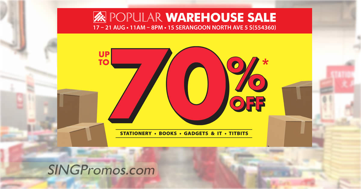 Featured image for Popular warehouse sale to return with discounts of up to 70% off from Aug. 17- 21, 2022