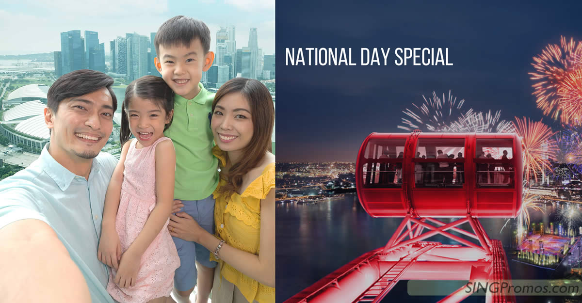 Featured image for S$57 for 2 Singapore Flyer + Time Capsule Tickets (U.P. SGD 80) residents' special till 15 Aug 2022