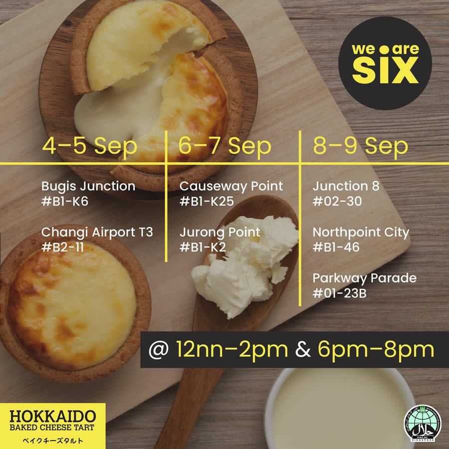 Lobang: Hokkaido Baked Cheese Tart S’pore offering 1-for-1 Original Cheese Tarts at selected outlets till 9 Sep 2022 - 37