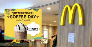 Featured image for McDonald’s S’pore 1-for-1 Mocha Frappe via My McDonald’s App on Sat 1 Oct means you pay only S$2 each