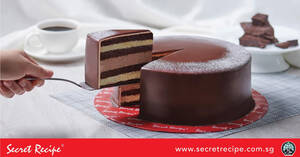 Featured image for Secret Recipe offering 23% off whole cakes at online store with this code valid till 12 Oct 2022