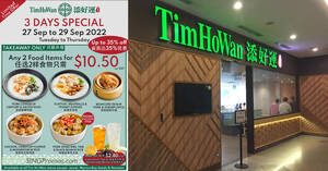 Featured image for Tim Ho Wan offering up to 35% off selected items all-day with this takeaway deal till 29 Sep 2022
