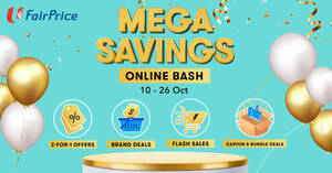 Featured image for (EXPIRED) Shop at FairPrice Mega Savings Online Bash and Stand a Chance to win a 4D3N Cruise