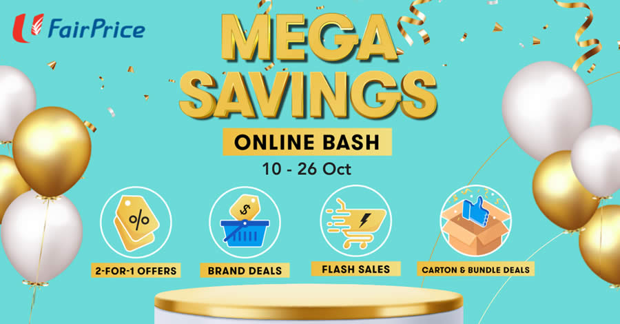 Featured image for Shop at FairPrice Mega Savings Online Bash and Stand a Chance to win a 4D3N Cruise