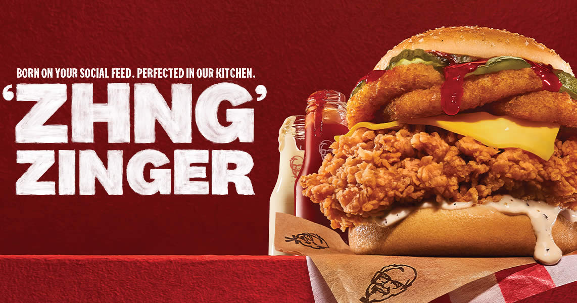 Featured image for KFC S'pore launches new Zhng Zinger from 21 Oct 2022