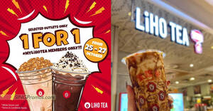 Featured image for LiHO offering 1-for-1 promotion on any original price drinks at over 30 selected outlets from 25 – 27 Oct 2022