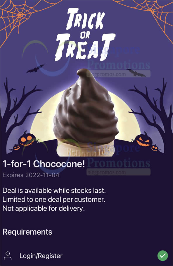 Lobang: McDonald’s S’pore 1-for-1 ChocoCone® deal till 4 Nov means you pay only S$0.60 each - 9