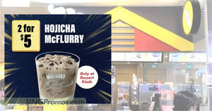 Featured image for McDonald’s S’pore 2-for-$5 Hojicha McFlurry deal till 5 Oct means you pay only S$2.50 each