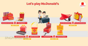 Featured image for (EXPIRED) McDonald’s S’pore now offering “Let’s Play McDonald’s” toy with every Happy Meal purchase till 16 Nov 2022