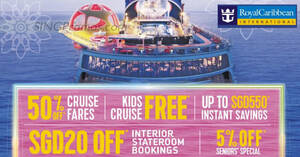 Featured image for Royal Caribbean offering up to S$550 off selected cruises, kids sail free and more till 24 Oct 2022