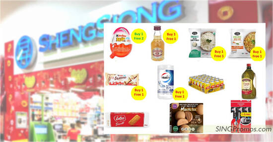 Sheng Siong 3-Days Specials has Kinder Joy Buy-1-Free-2, Kinder Bueno 1-for-1, Yeo’s and more till 9 Oct 2022
