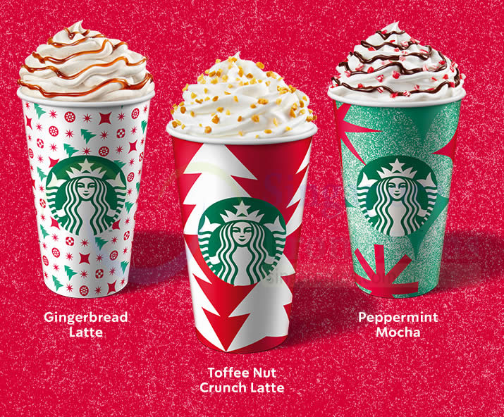 Starbucks offering 50 off any Christmas beverage of any size on 1