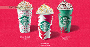 Featured image for Starbucks S’pore is bringing back Christmas beverages from 2 Nov 2022