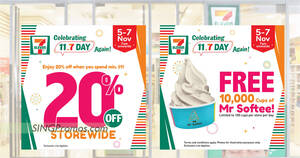 Featured image for 7-Eleven S’pore is offering 20% off purchases and free Mr Softee from 5 – 7 Nov 2022