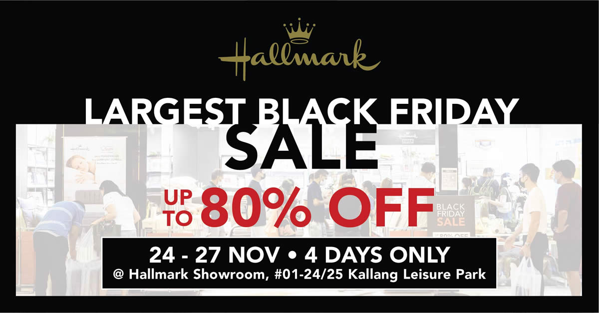 Featured image for Up to 80% off at Hallmark Beds Showroom Black Friday Sale from 24 - 27 Nov 2022