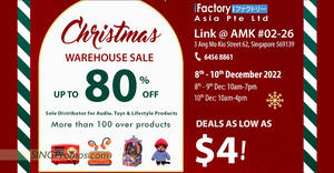 Featured image for Ifactory Asia Christmas Warehouse Sale from 8 – 10 Dec 2022