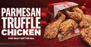 Featured image for KFC S’pore brings back Parmesan Truffle Chicken for a limited time till 3 January 2023