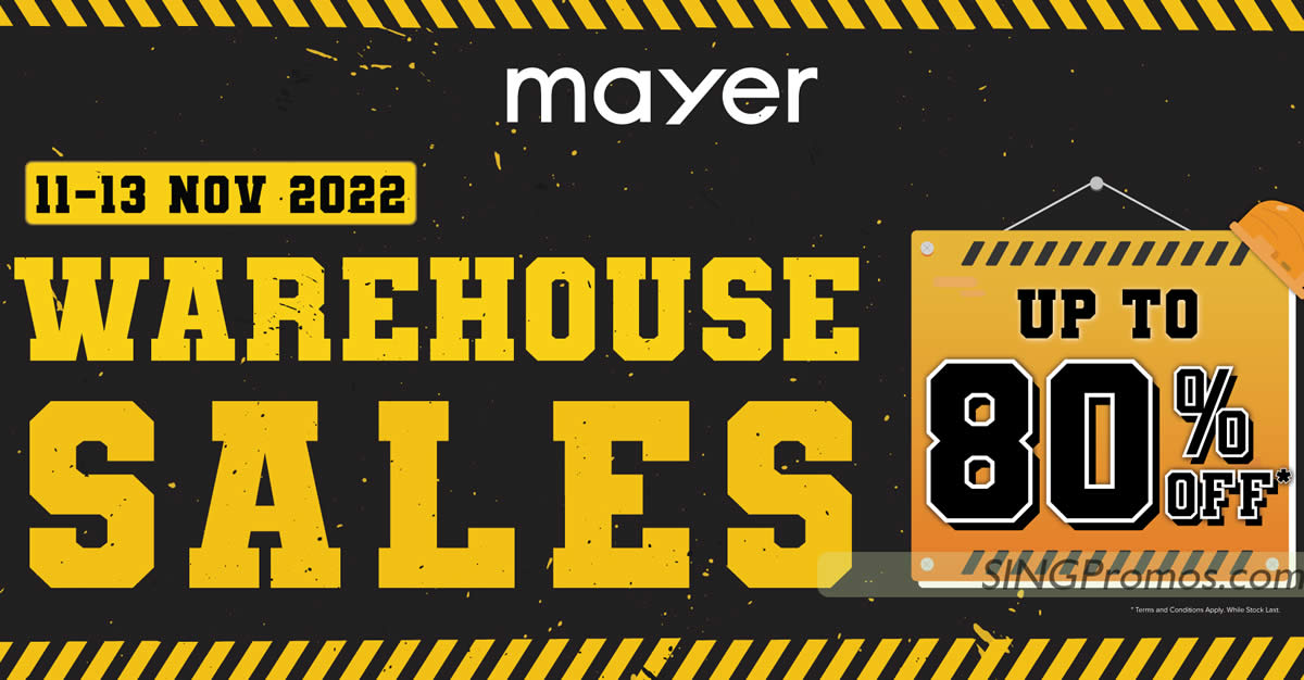 Featured image for Mayer warehouse sale returns with up to 90% off household and kitchen appliances for 3-days only from 11 - 13 Nov 2022
