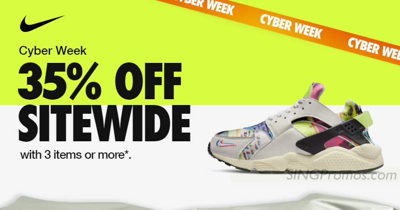 Nike S'pore offers 35% off sitewide this Cyber Week promo code valid till 28 Nov 2022