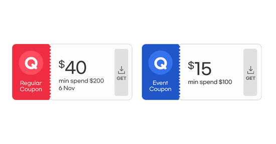 Lobang: Qoo10 S’pore is giving away free $40, $15 and Free Shipping cart coupons till 6 Nov 2022 - 2
