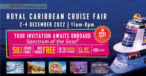 Featured image for Royal Caribbean Cruise Fair at Suntec from 2 – 4 Dec 2022