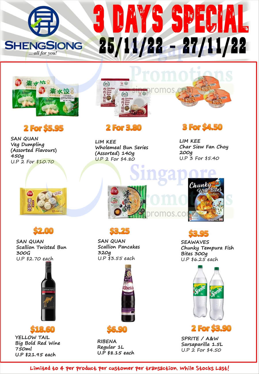 Lobang: Sheng Siong 3-Days Specials has Yeo’s, Chicken in a Biscuit, Ribena, Sprite, Myojo and more till 27 Nov 2022 - 72