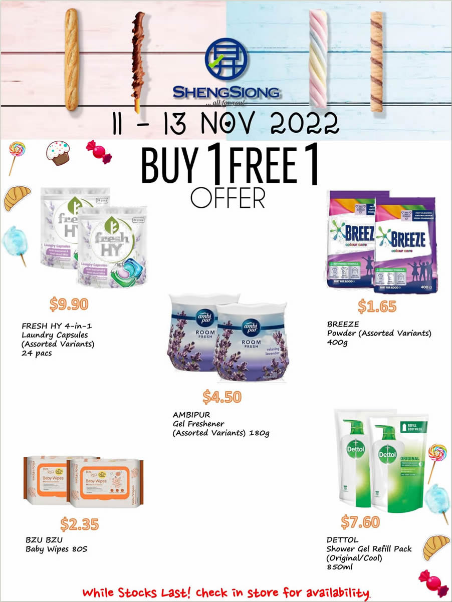 Lobang: Sheng Siong 3-Days Specials has many 1-for-1, $1.11 and $11.11 deals valid till 13 Nov 2022 - 116